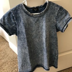 VICI blue acid wash top
